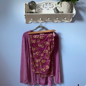 Tall NWOT pajamas set in cozy velour